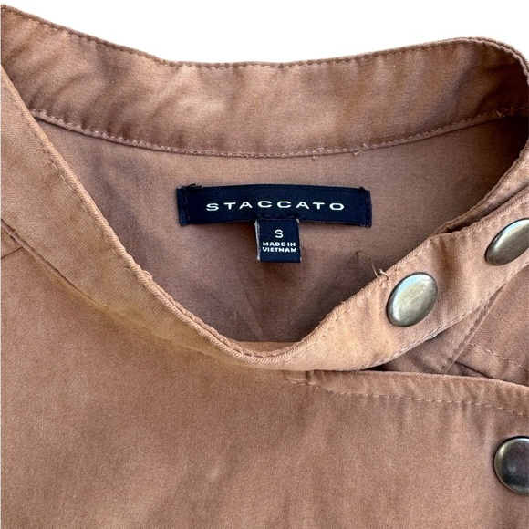 Like New Women's Small Staccato Faux Suede Tan Jacket - Picture 5 of 6